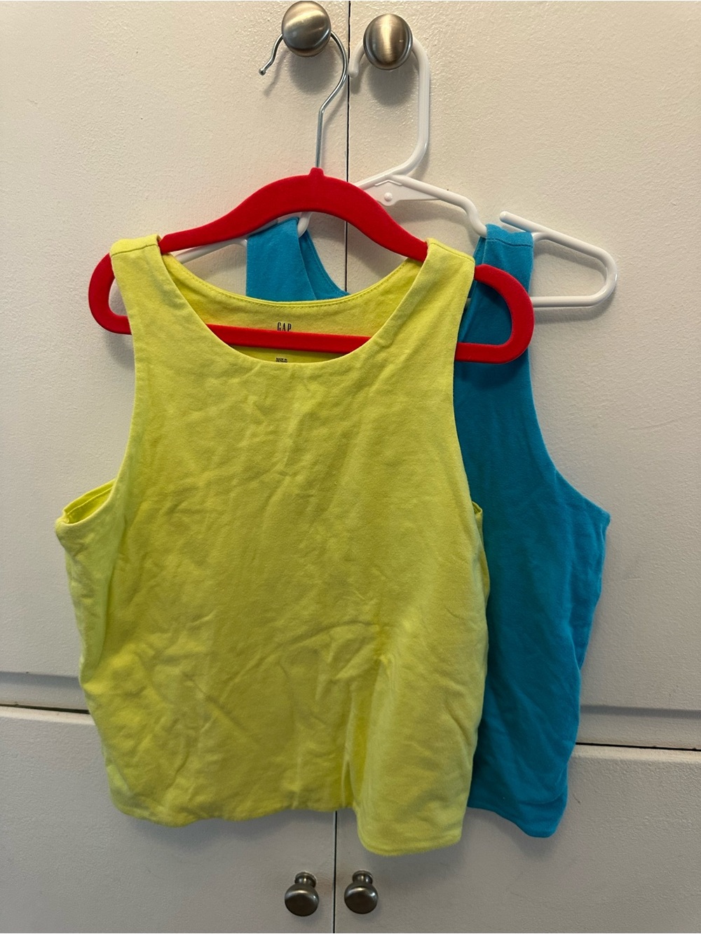 Gap Girls Neon Yellow & Teal Tank Tops - 2-Pack